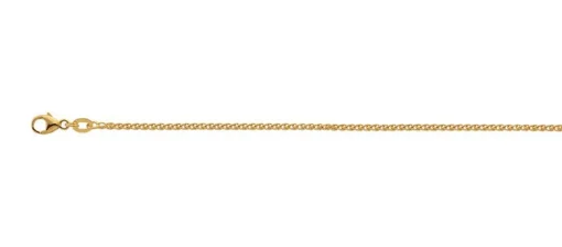 Collier Zopf Gelbgold 750, 1.7mm, 45cm