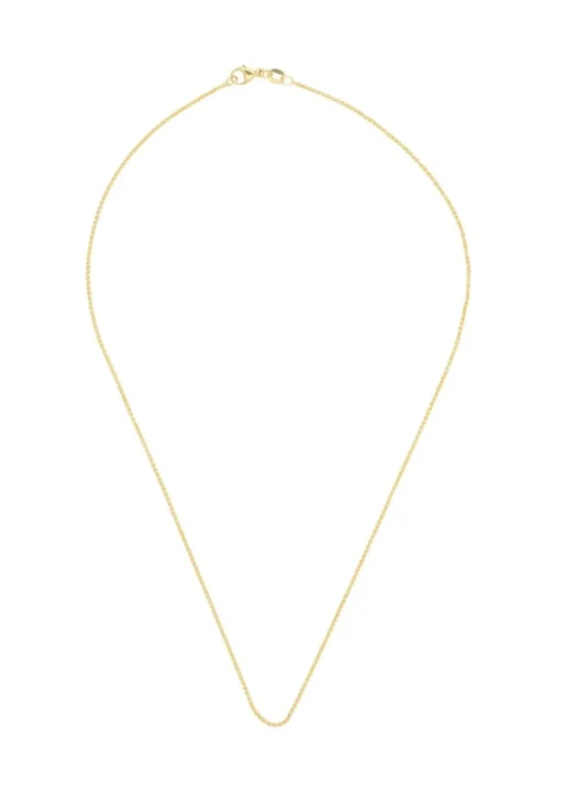 Collier Zopf Gelbgold 375, 1.2mm, 55cm