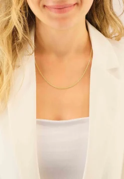 Collier Zopf Gelbgold 375, 1.65mm, 55cm