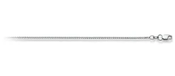 Collier Zopf Weissgold 750, 1.1mm, 40cm