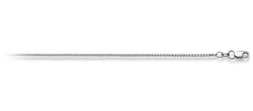 Collier Zopf Weissgold 750, 1.1mm, 40cm