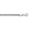 Collier Zopf Weissgold 750, 3.4mm, 42cm