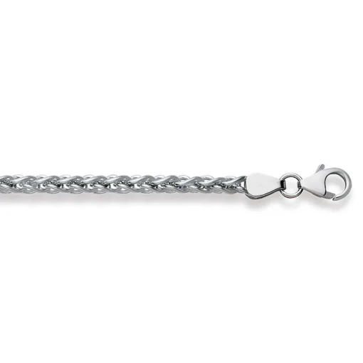 Collier Zopf Weissgold 750, 3.4mm, 42cm