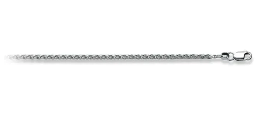 Collier Zopf Weissgold 750, 2.5mm, 50cm