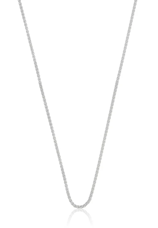 Collier Zopf Weissgold 750, 1.2mm, 38cm