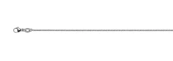 Collier Zopf Weissgold 750, 1.2mm, 45cm