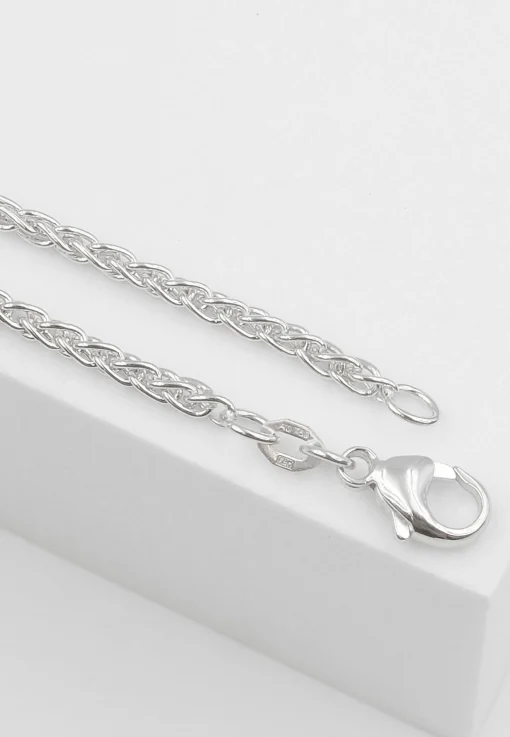 Collier Zopf Weissgold 750, 2.5mm, 42cm