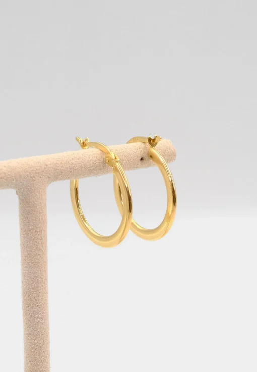 Creolen Gelbgold 750, 20mm