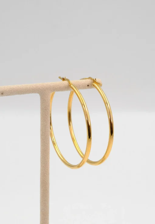 Creolen Gelbgold 750, 50mm