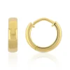 Creolen Gelbgold 750 U-Profil Scharnier 12.5mm