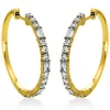 Creolen 750/18K Gelbgold Diamant 1.03ct.