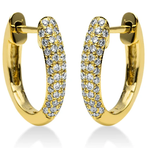 Creolen 750/18K Gelbgold Diamant 0.29ct.