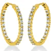 Creolen 750/18K Gelbgold Diamant 0.76ct.