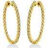 Creolen 750/18K Gelbgold Diamant 0.54ct.