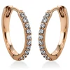 Creolen 585/14K Rotgold Diamant 0.4ct.