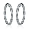Creolen 750/18K Weissgold Diamant 4.38ct.