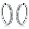 Creolen 750/18K Weissgold Diamant 0.98ct.