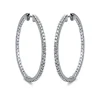 Creolen 750/18K Weissgold Diamant 0.9ct.