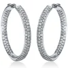 Creolen 585/14K Weissgold Diamant 5.5ct.