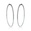 Creolen 750/18K Weissgold Diamant 0.8ct.