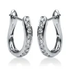 Creolen 750/18K Weissgold Diamant 0.25ct.