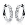 Creolen 750/18K Weissgold Diamant 0.75ct.