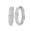Creolen 750/18K Weissgold Diamant 4.89ct.
