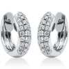 Creolen 750/18K Weissgold Diamant 0.82ct.