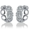 Creolen 750/18K Weissgold Diamant 1.59ct.