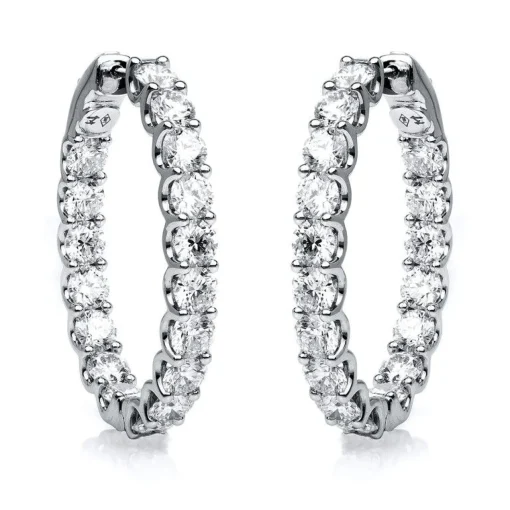 Creolen 750/18K Weissgold Diamant 11.65ct.