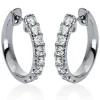 Creolen 750/18K Weissgold Diamant 1.28ct.