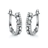 Creolen 585/14K Weissgold Diamant 0.29ct.