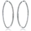 Creolen 750/18K Weissgold Diamant 1.55ct.