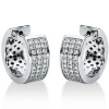 Creolen 750/18K Weissgold Diamant 0.47ct.