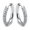Creolen 750/18K Weissgold Diamant 1.4ct.