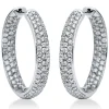 Creolen 750/18K Weissgold Diamant 3.97ct.