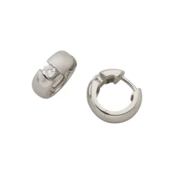Creolen Silber 925 Zirkonia, 13x5mm