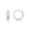 Creolen Weissgold 750 Brillanten 0.48ct. Scharnier 12mm