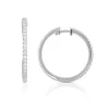 Creolen Weissgold 750 Brillanten 0.26ct. 21mm