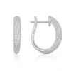 Creolen Weissgold 750 Diamant 0.63ct.