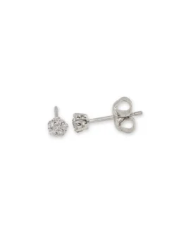 Diamantohrringe Weissgold 750 Brillanten 0.12ct. 4mm