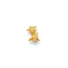 Einzel-Ohrstecker Enzian Gelbgold 750, 8x7mm