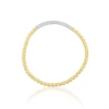 Flexarmband 750/18K Bicolor, Diamant 0.40ct. 17cm