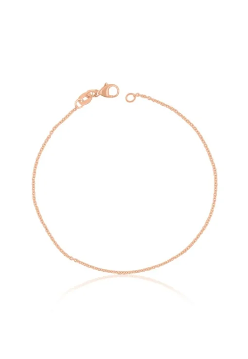 Fusskette Rundanker Rotgold 750, 24cm, 1.3mm