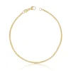 Fusskette Zopf Gelbgold 750, 24cm, 1.6mm