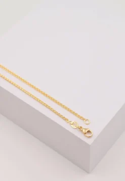 Fusskette Zopf Gelbgold 750, 24cm, 1.6mm