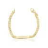 ID-Armband Panzer Gelbgold 750, 19cm, 6mm