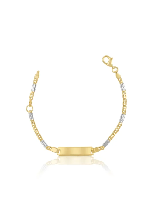 ID-Bracelet Fantasie Gelbgold 585, 2.3mm, 14cm