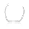 ID-Bracelet Panzer Silber 925, 6mm, 19cm