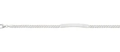 ID-Bracelet Panzer Silber 925, 4mm, 19cm